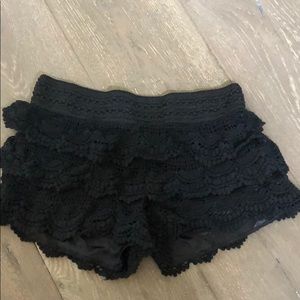 Boutique Black Lace Short